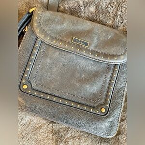 Cole haan messenger bag blue leather